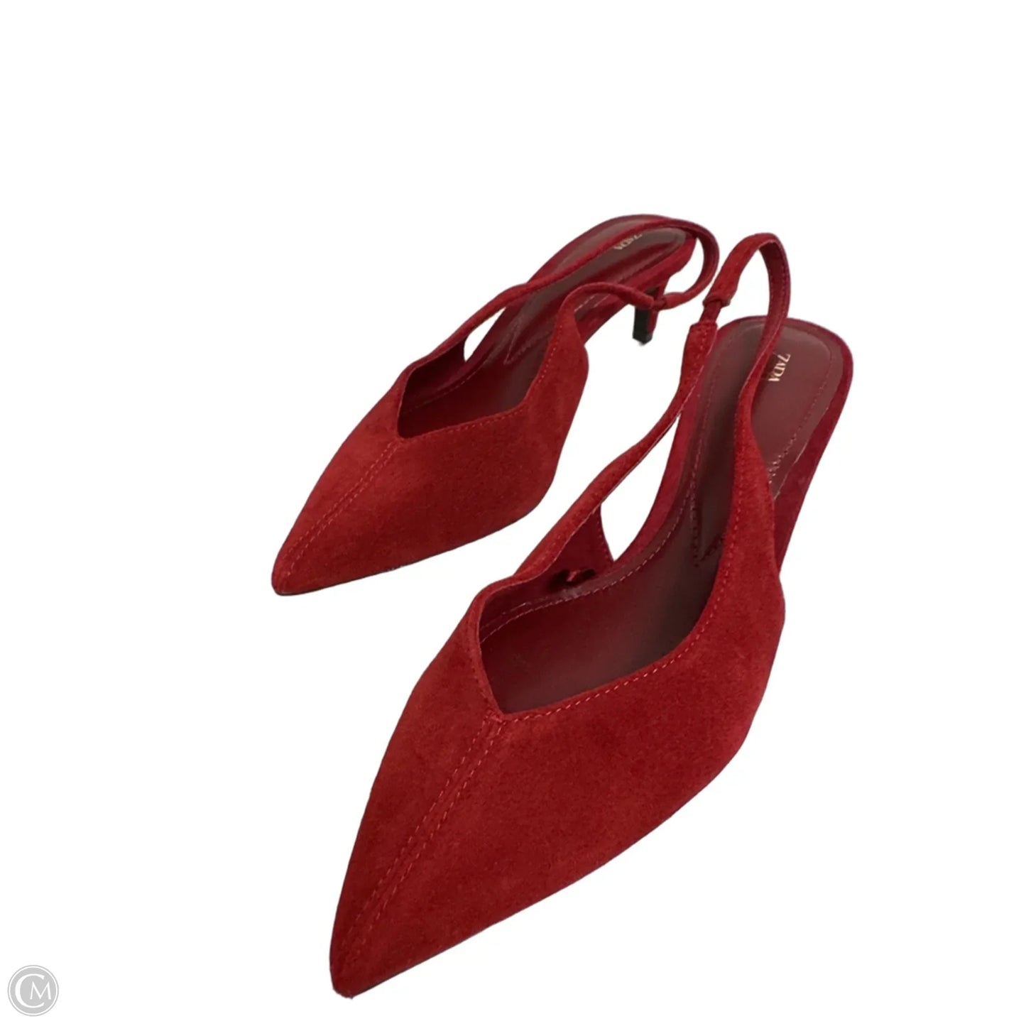 Shoes Heels Kitten By Zara In Red, Size: 6.5