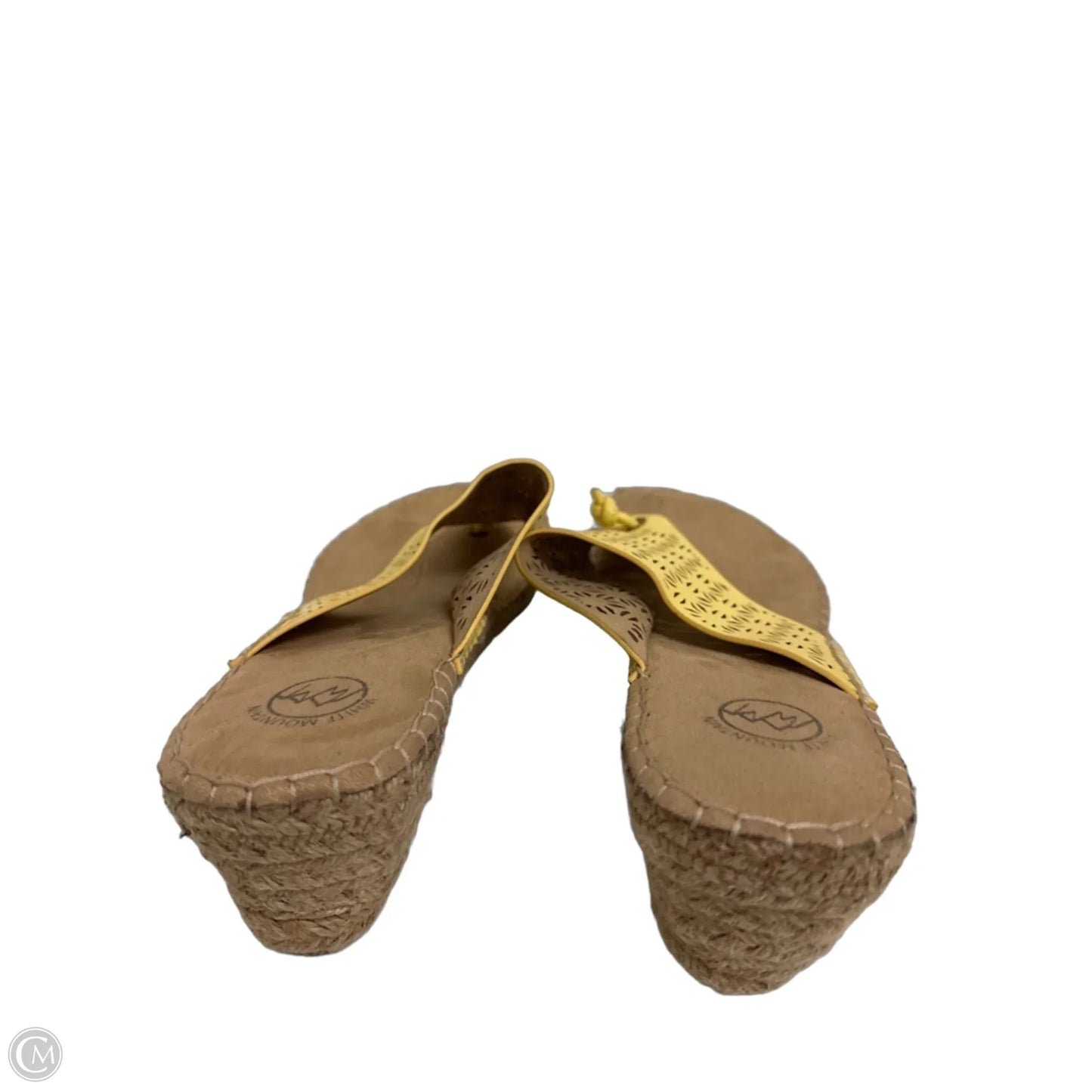 Sandals Flip Flops By White Mountain In Yellow, Size: 11