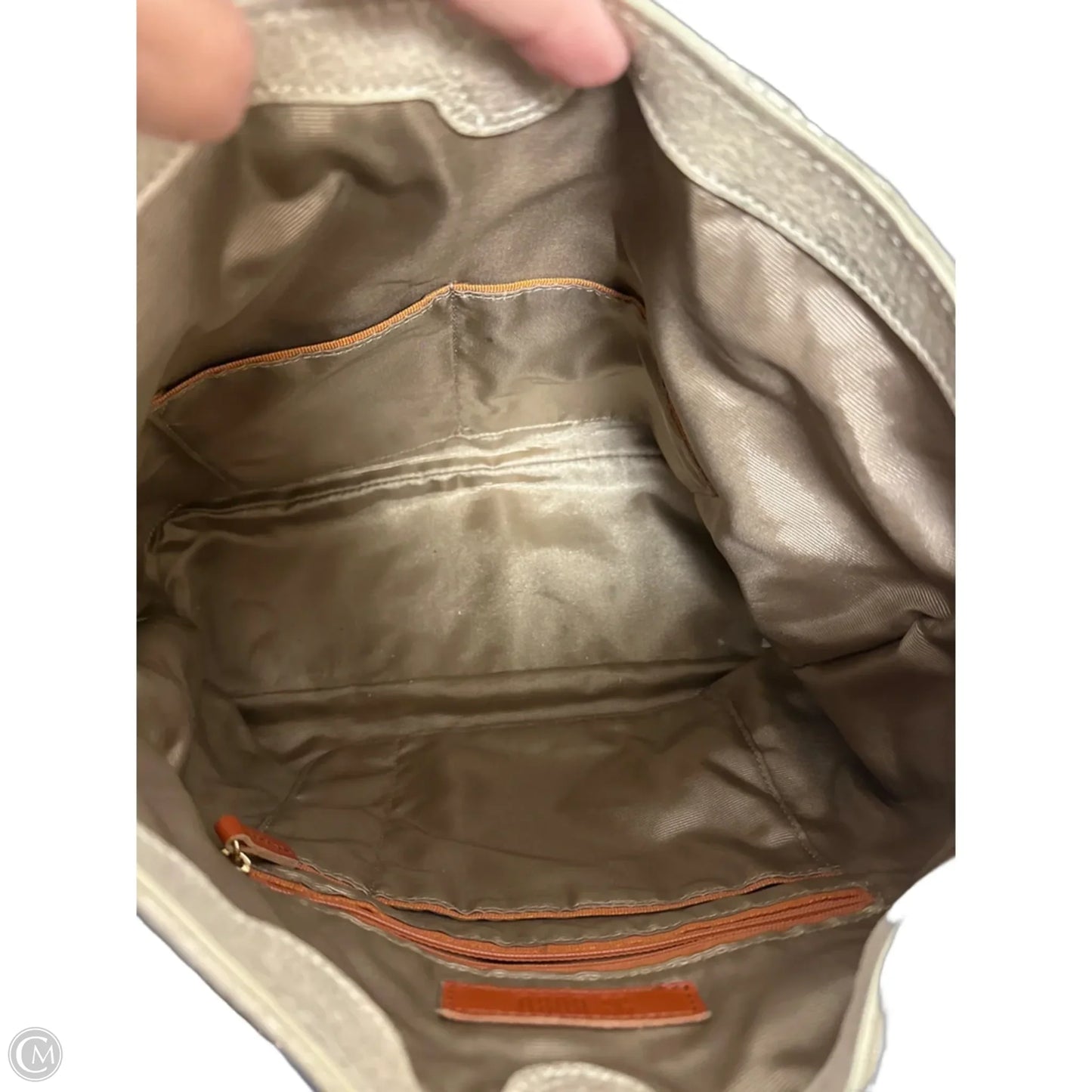 Handbag Leather By Hobo Intl, Size: Medium
