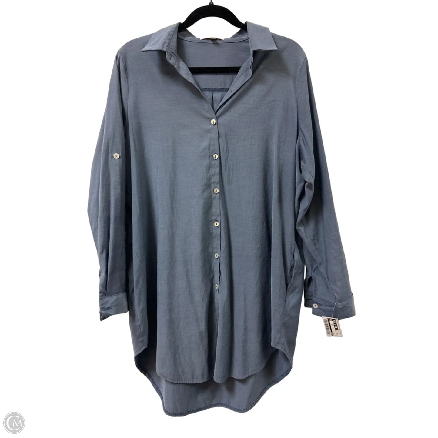 Tunic Long Sleeve By Umgee In Blue, Size: Xl