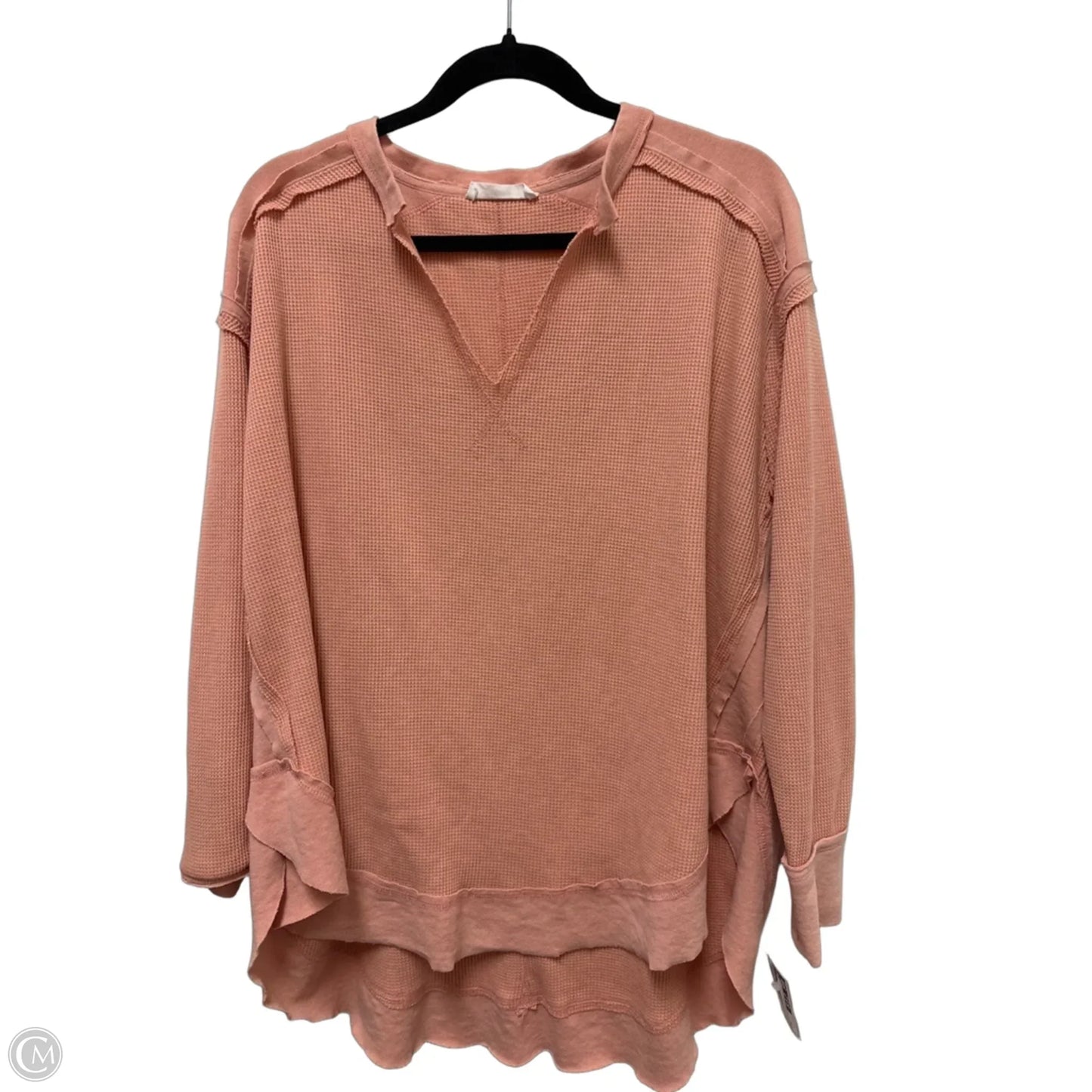 Top Long Sleeve By Talulah In Peach, Size: S