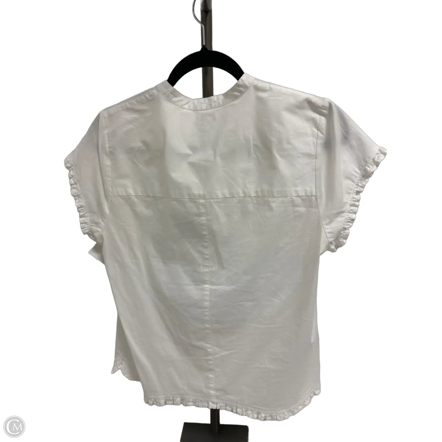 Blouse Short Sleeve By J. Crew In White, Size: S