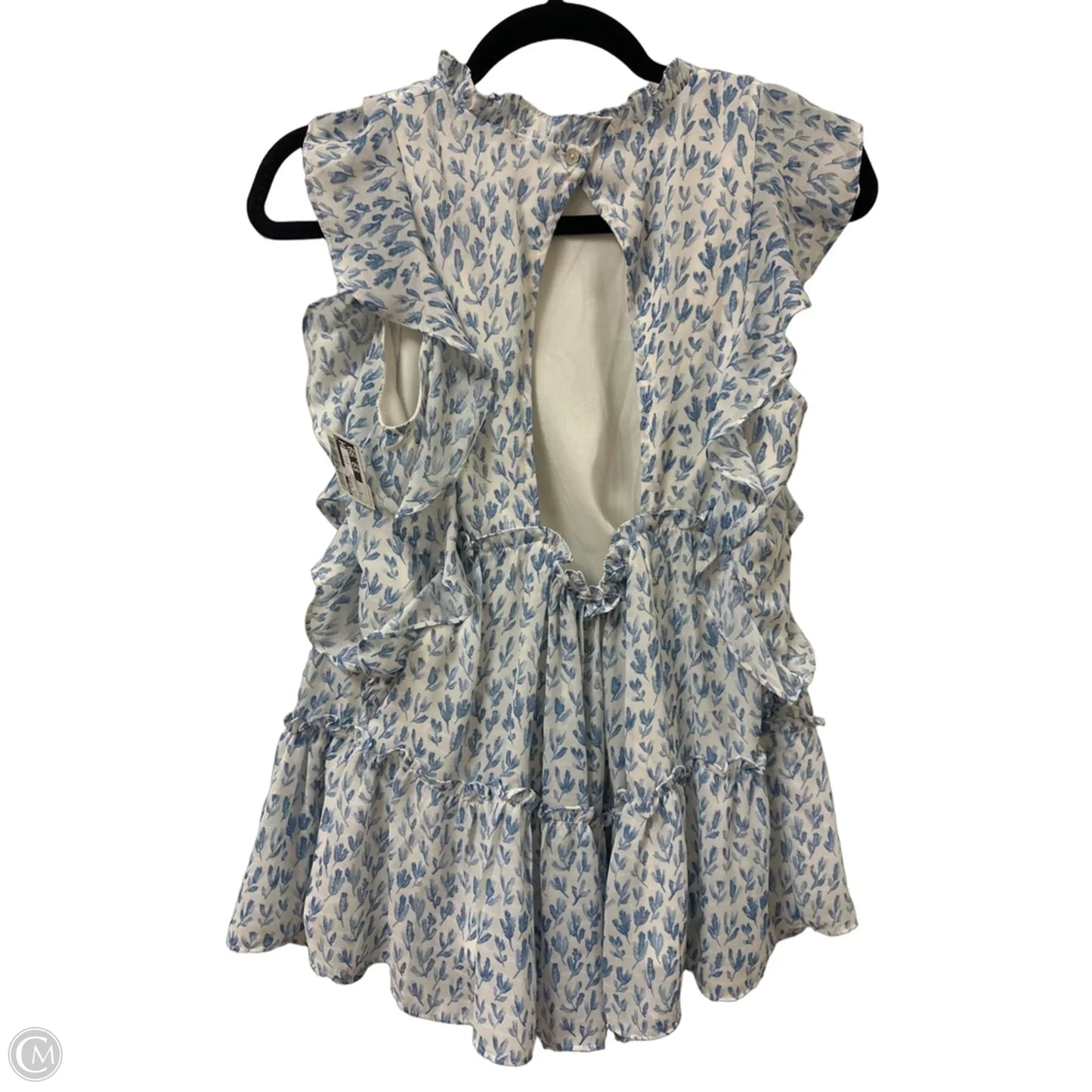 Top Sleeveless By Entro In Blue, Size: S