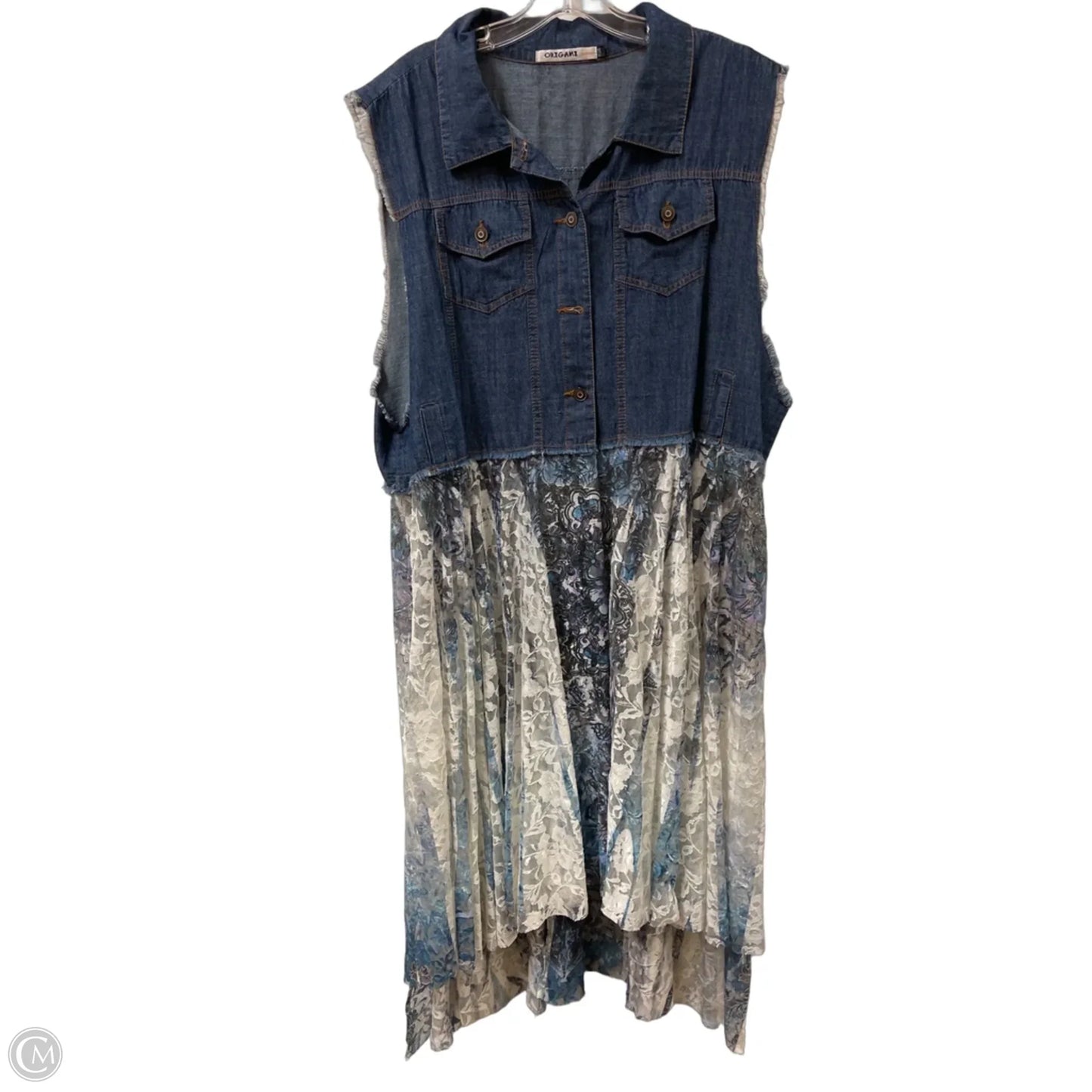 Dress Casual Maxi By Origami In Blue, Size: 1x