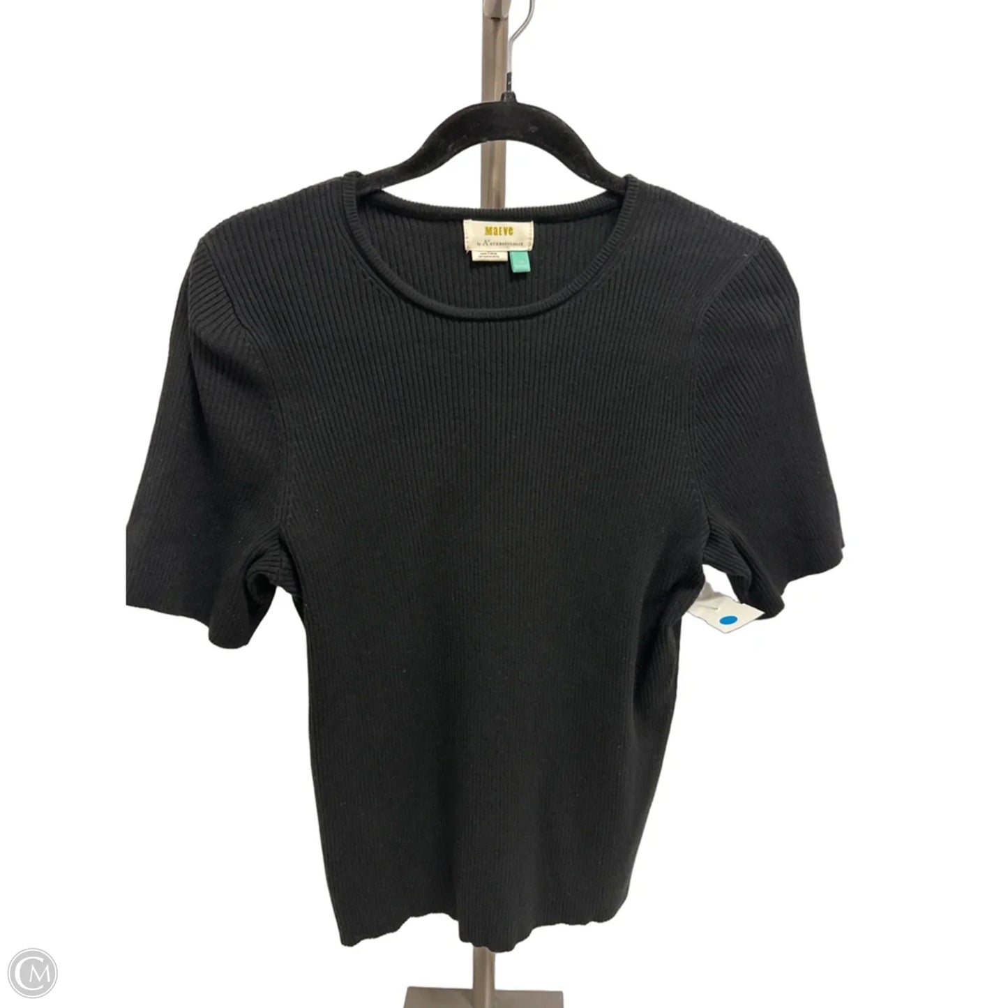 Top Short Sleeve By Maeve In Black, Size: 2x