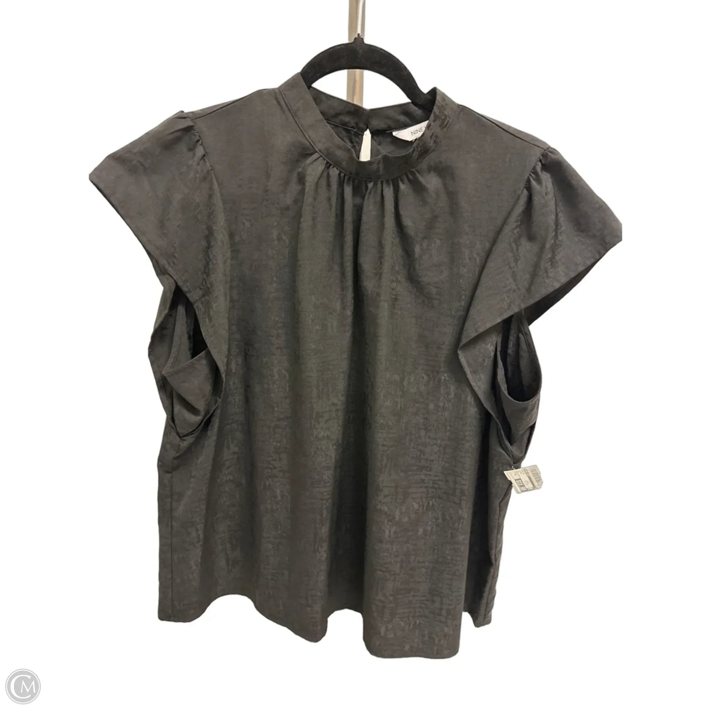 Top Short Sleeve By Nine West In Black, Size: Xl