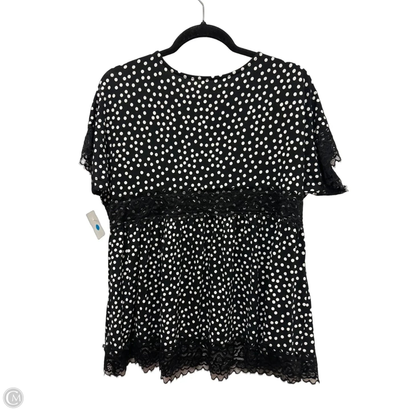 Top Short Sleeve By Torrid In Polkadot Pattern, Size: L
