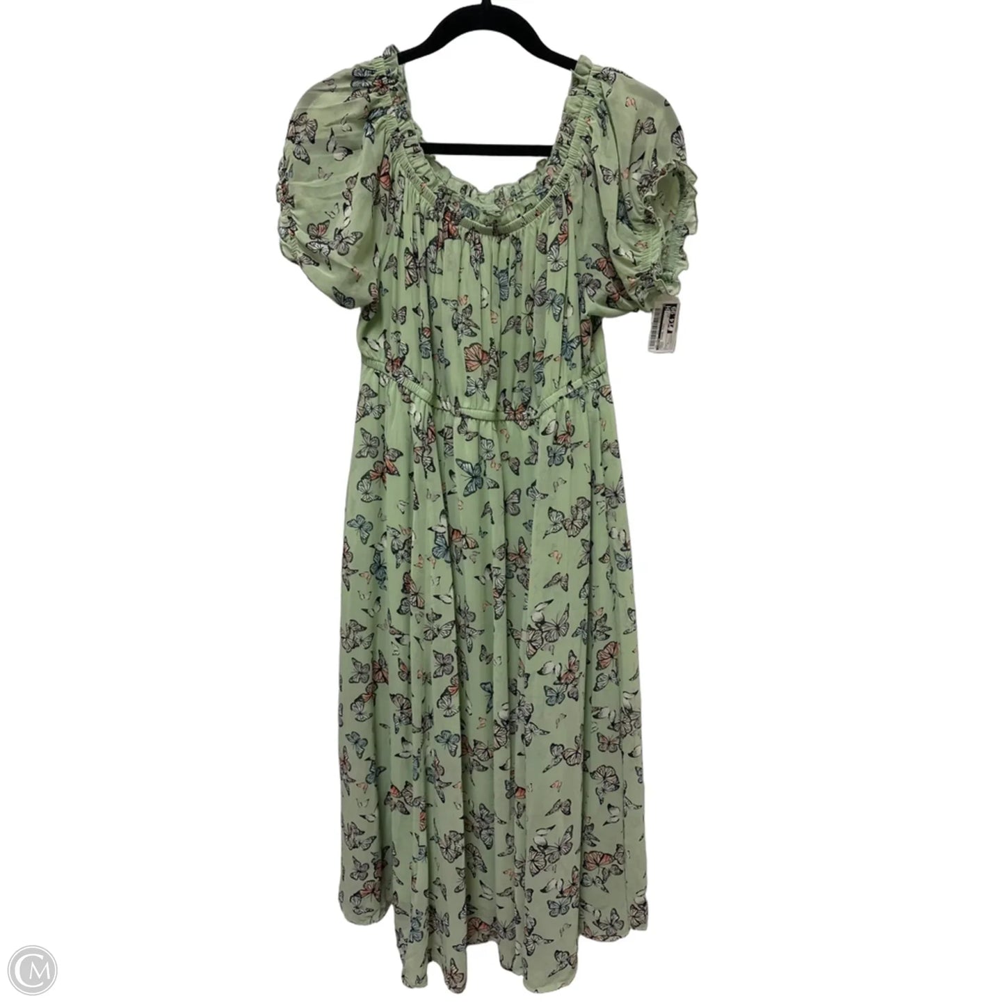 Dress Casual Midi By Torrid In Green, Size: L