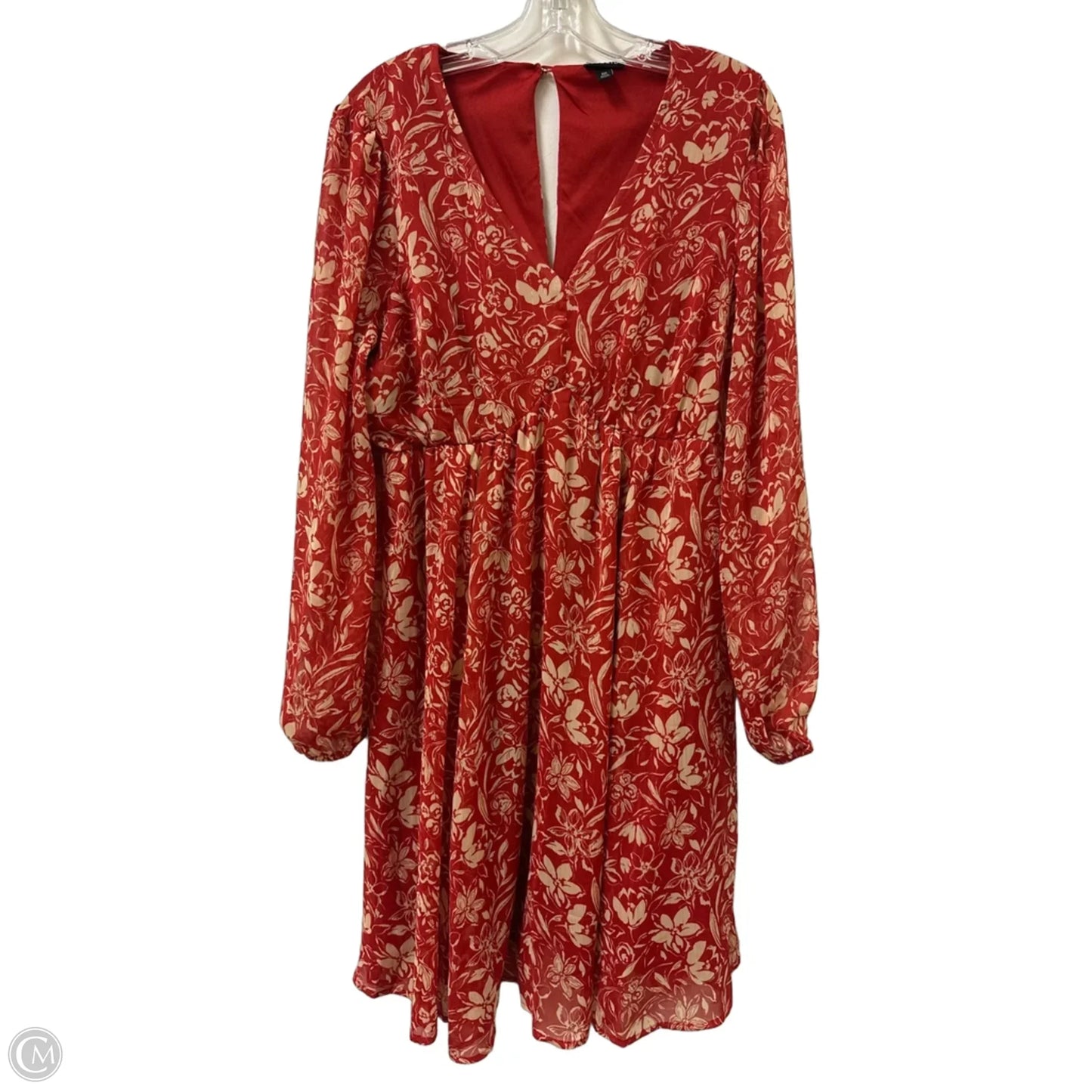 Dress Casual Midi By Torrid In Orange, Size: L