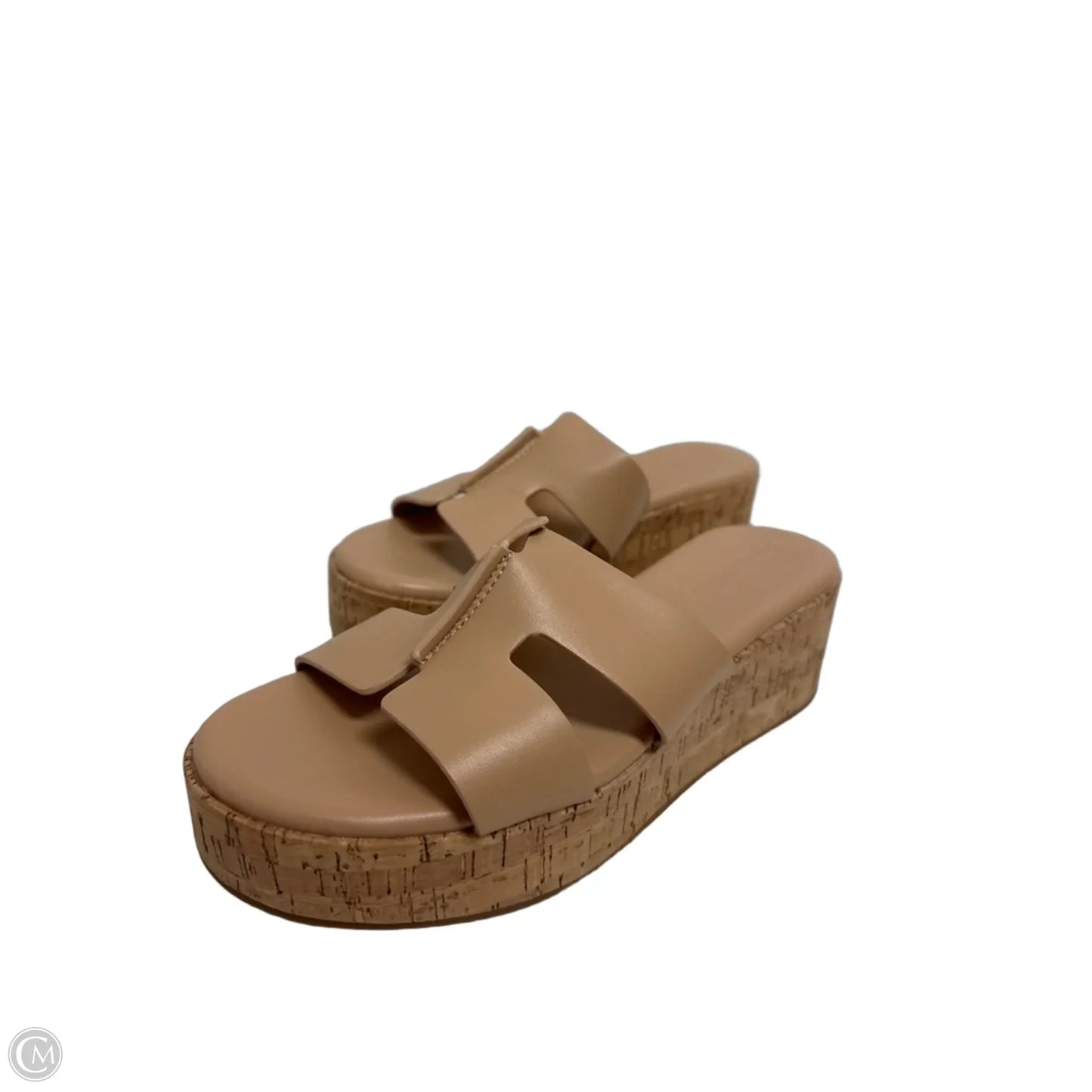 Sandals Heels Platform By Coutgo In Tan, Size: 6