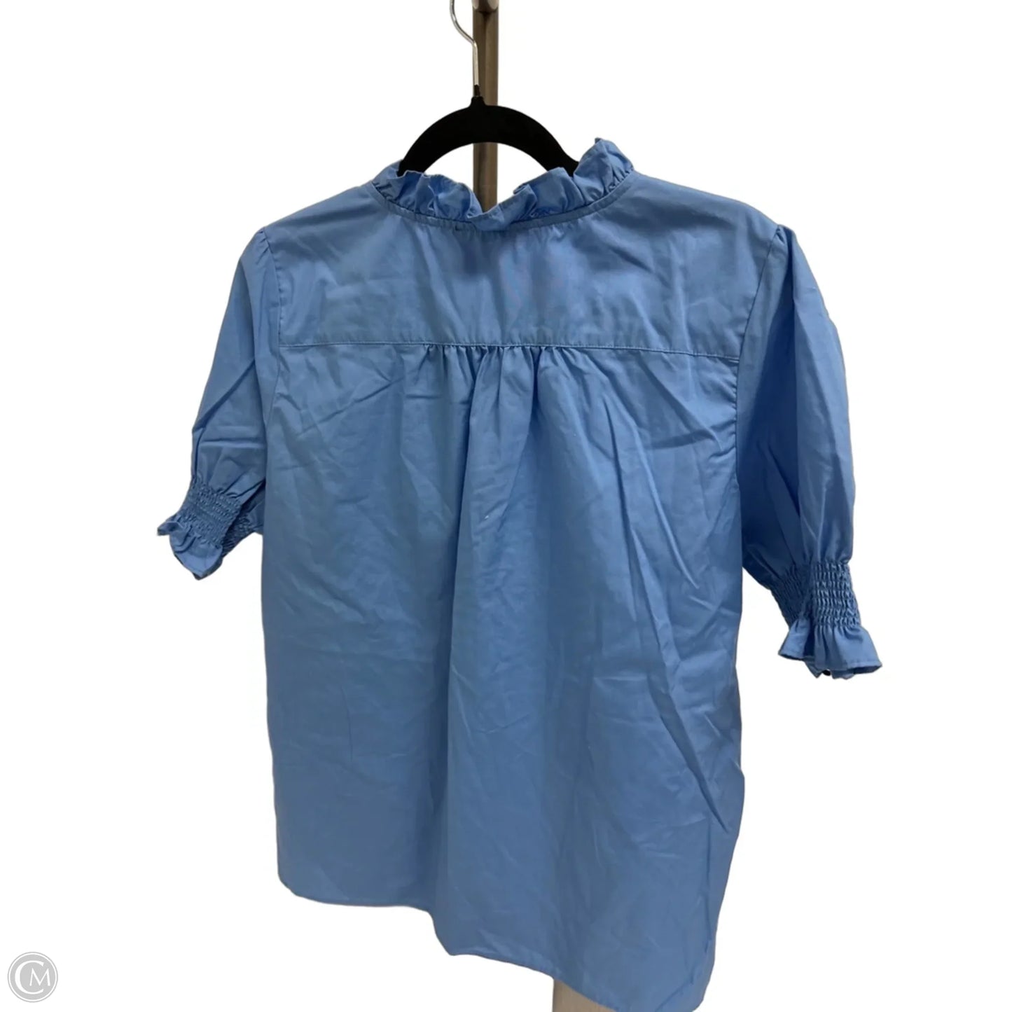 Top Short Sleeve By Tommy Hilfiger In Blue, Size: L