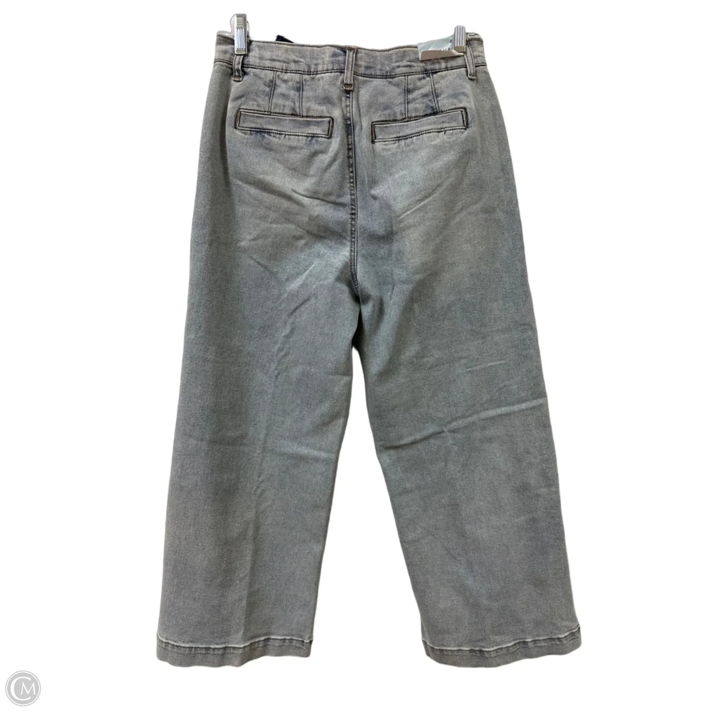 Jeans Wide Leg By Curve Appeal In Blue Denim, Size: 6