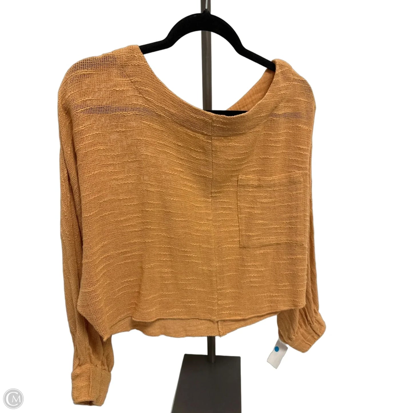 Top Long Sleeve By Free People In Orange, Size: Xs