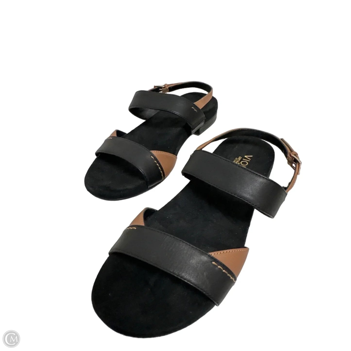 Sandals Flats By Vionic In Black, Size: 9