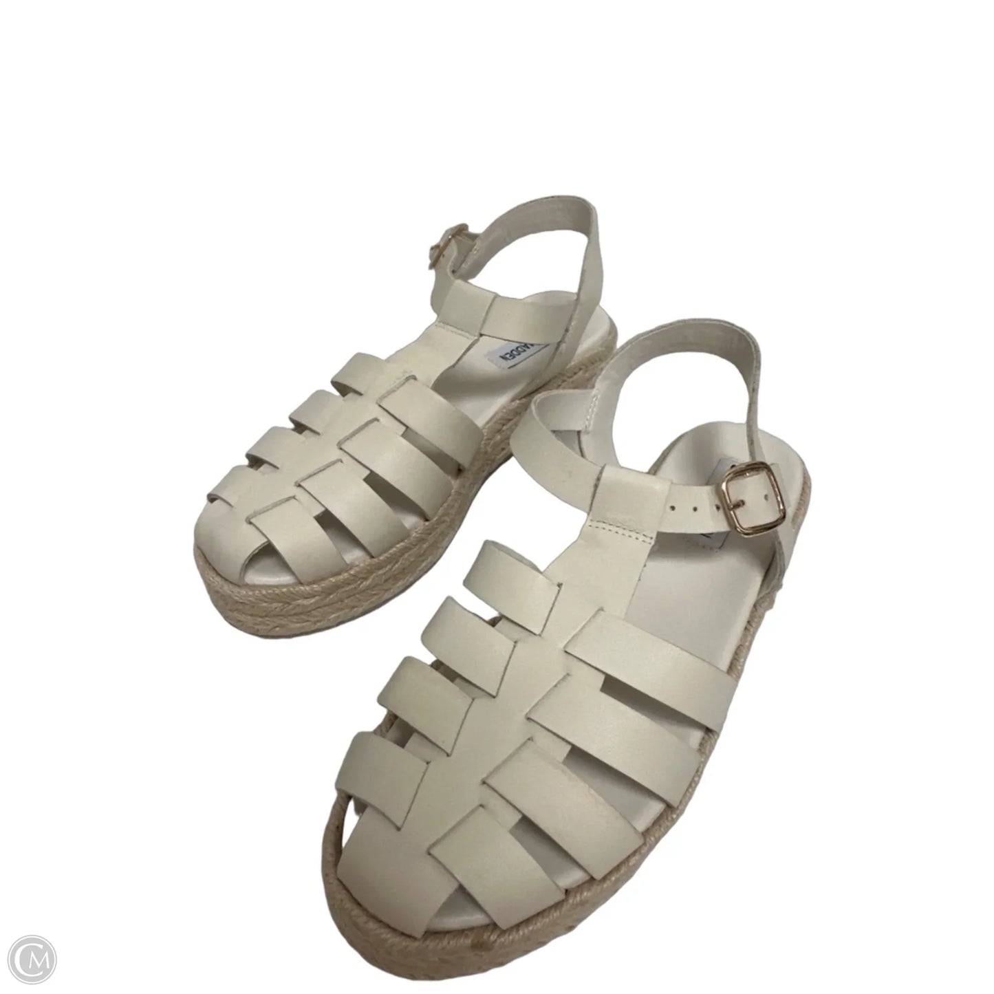 Sandals Flats By Steve Madden In Cream, Size: 7.5