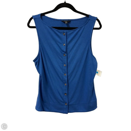 Top Sleeveless By Banana Republic In Blue, Size: M