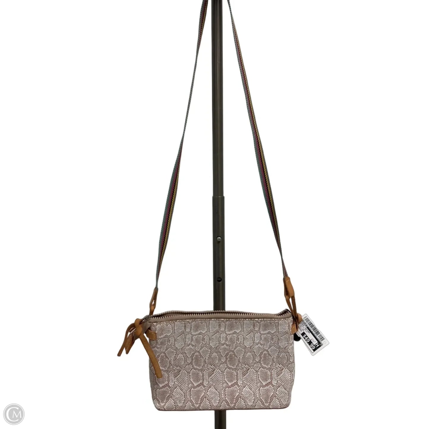 Handbag Leather By Consuela, Size: Medium