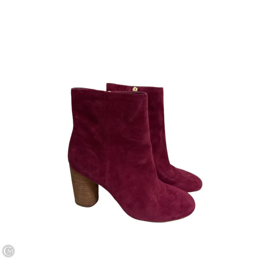 Boots Ankle Heels By Sam Edelman In Purple, Size: 7.5