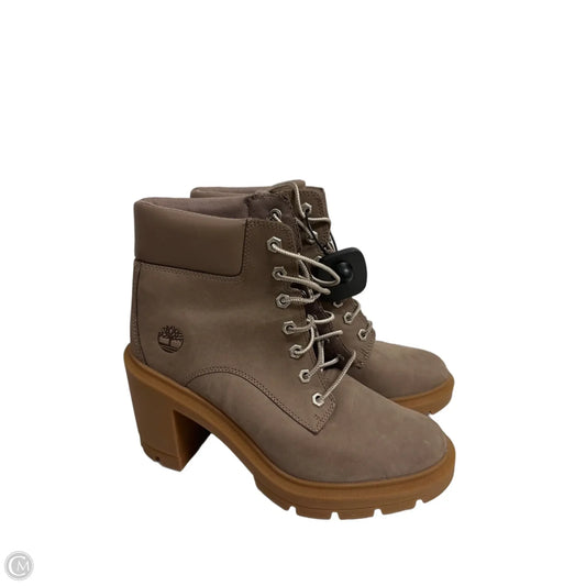 Boots Ankle Heels By Timberland In Taupe, Size: 9