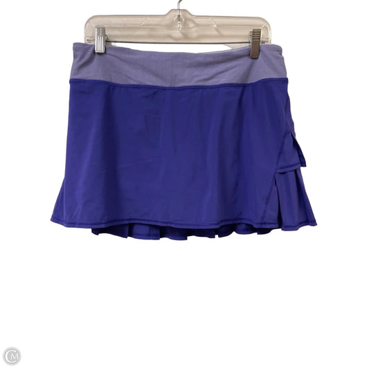 Athletic Skort By Lululemon In Purple, Size: 8