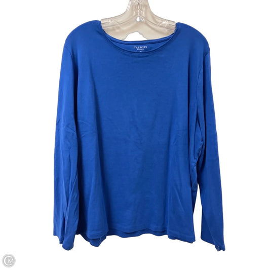 Top Long Sleeve By Talbots In Blue, Size: 3x