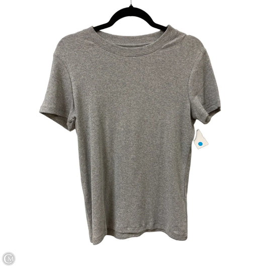 Top Short Sleeve By Banana Republic In Grey, Size: L