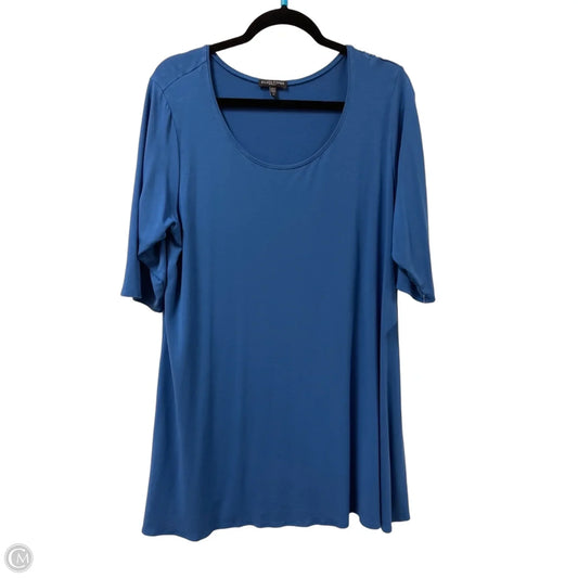 Tunic Long Sleeve By Eileen Fisher In Blue, Size: 1x