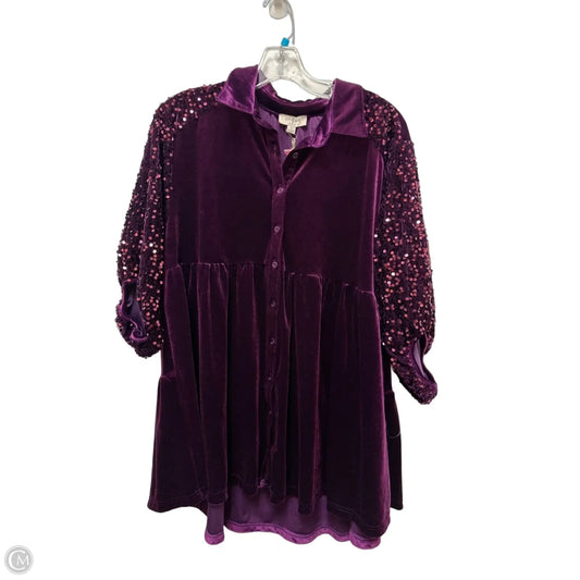 Dress Casual Midi By Umgee In Purple, Size: S