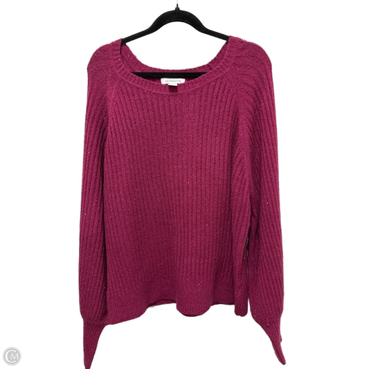 Sweater By Liz Claiborne In Purple, Size: 1x