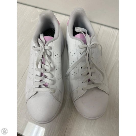 Shoes Sneakers By Adidas In Pink & White, Size: 9