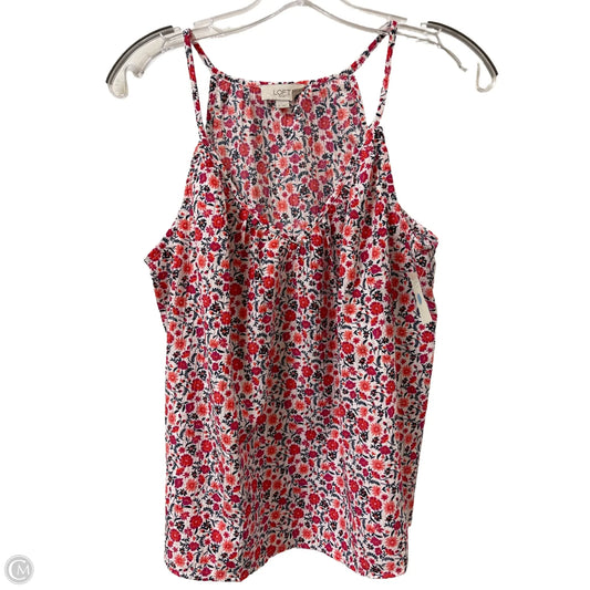 Top Sleeveless By Loft In Pink, Size: S