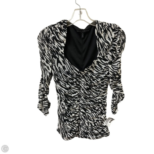 Top Long Sleeve By White House Black Market In Black & White, Size: S
