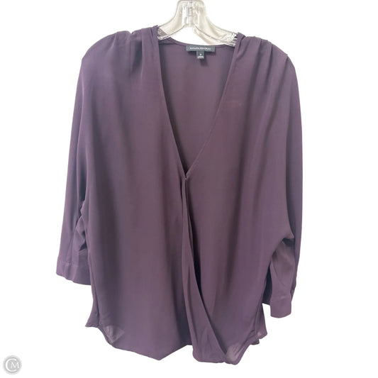 Top Long Sleeve By Banana Republic In Purple, Size: S