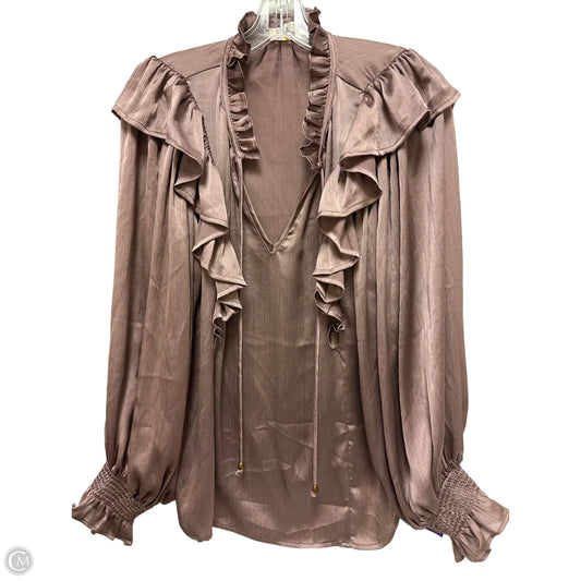 Top Long Sleeve By Entro In Mauve, Size: M