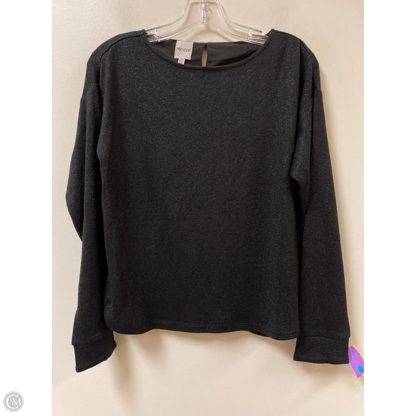 Top Long Sleeve By Nic + Zoe In Black, Size: Xs