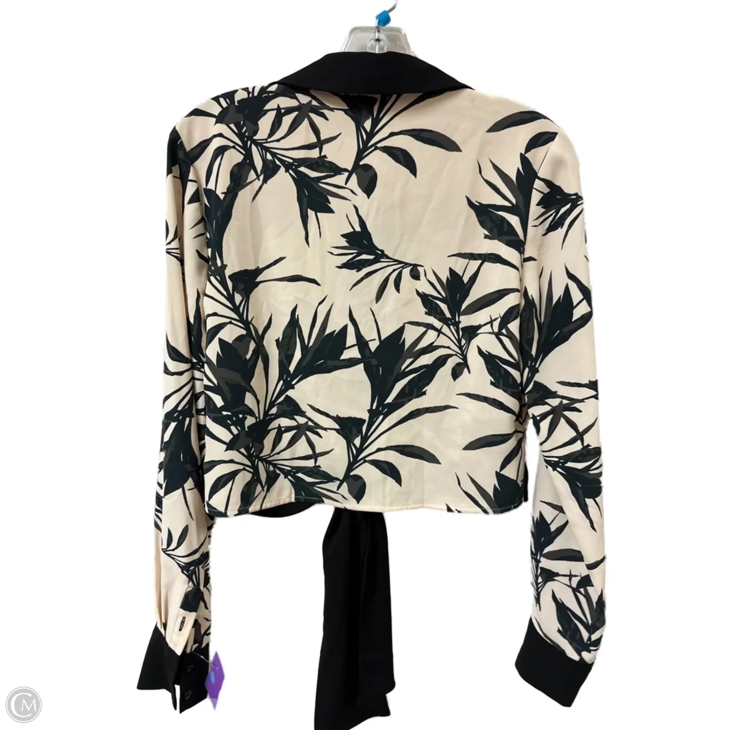 Top Long Sleeve By Bebe In Cream, Size: S