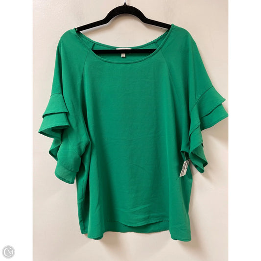 Top Short Sleeve By Umgee In Green, Size: L