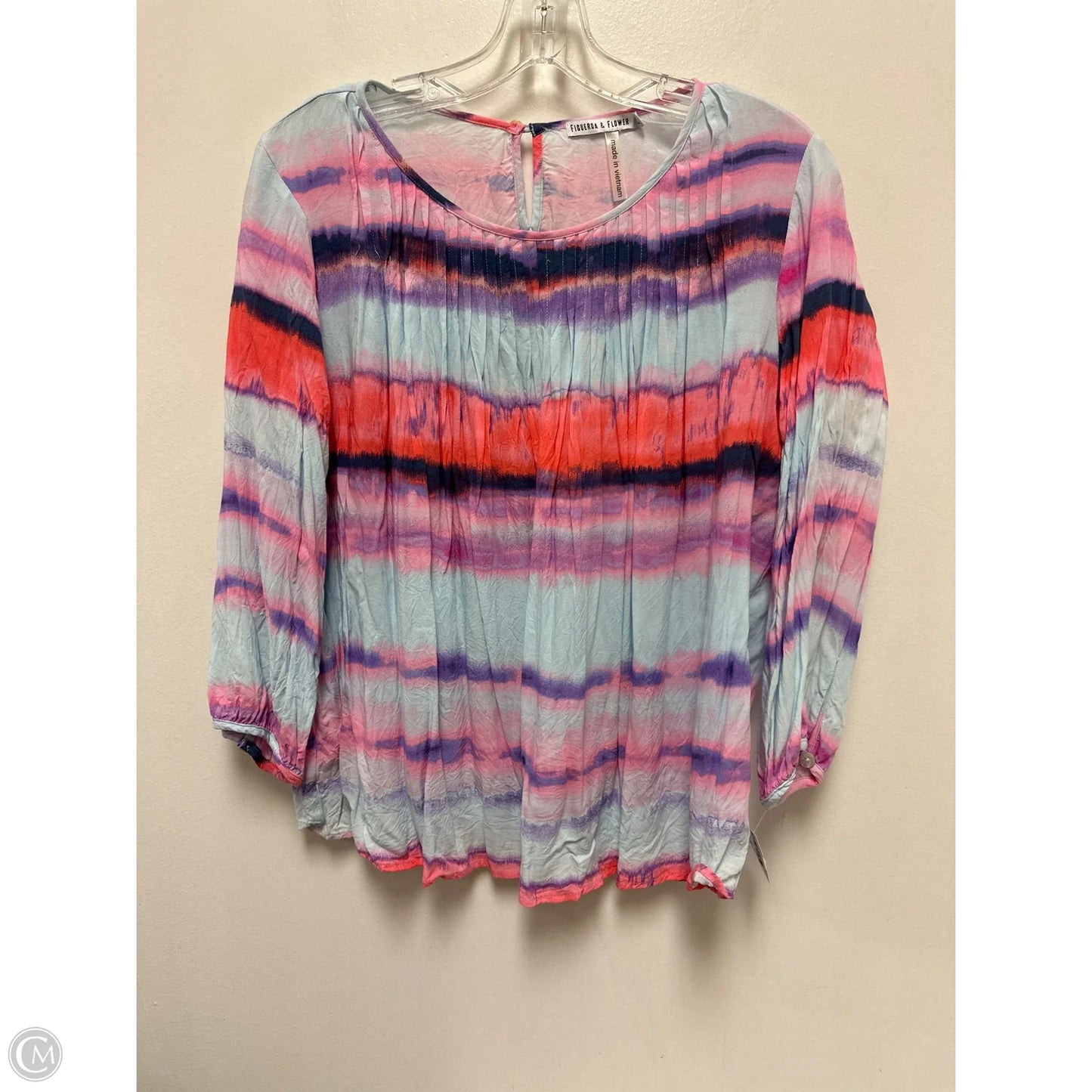 Top Long Sleeve By Figuero & Flower In Purple, Size: Xl