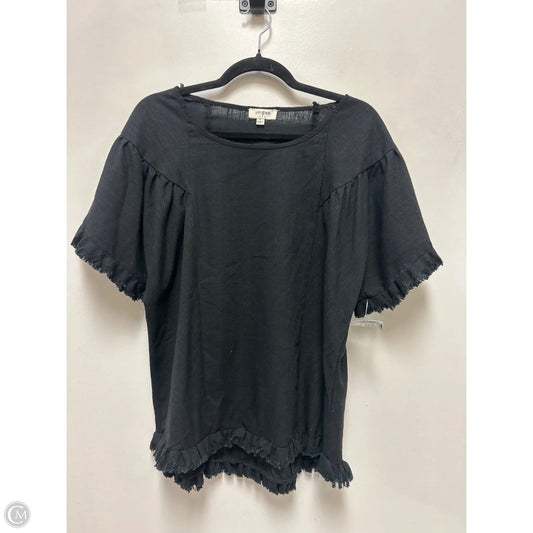 Top Short Sleeve By Umgee In Black, Size: S