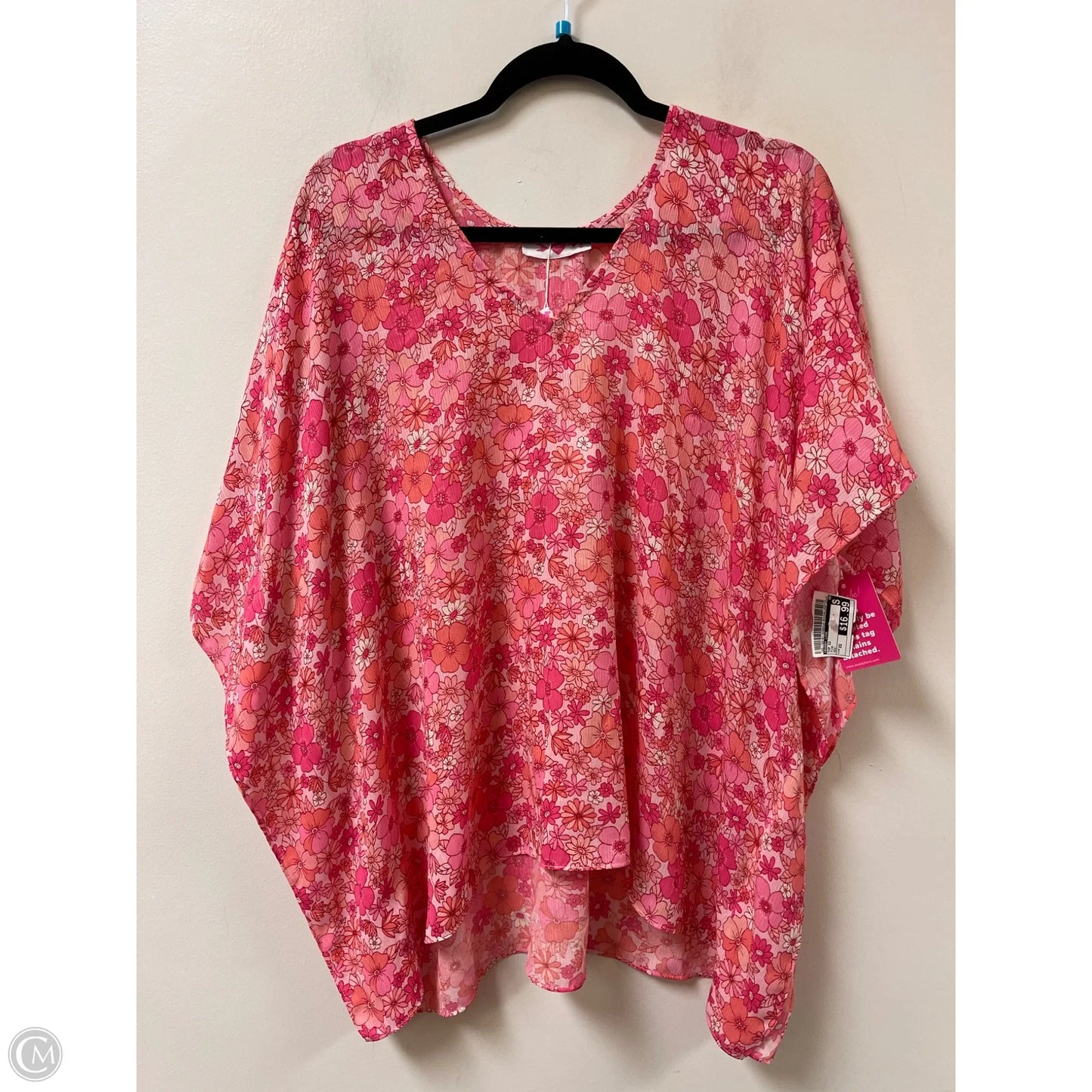 Top Short Sleeve By Buddy Love In Pink, Size: Xs