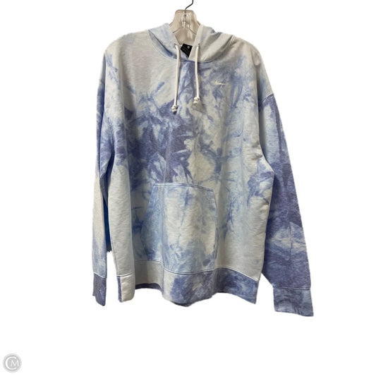 Athletic Sweatshirt Hoodie By Nike In Purple, Size: 1x