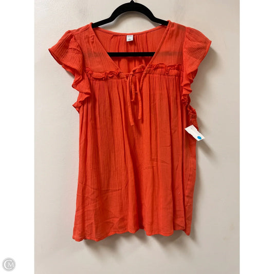 Top Sleeveless By Old Navy In Orange, Size: L