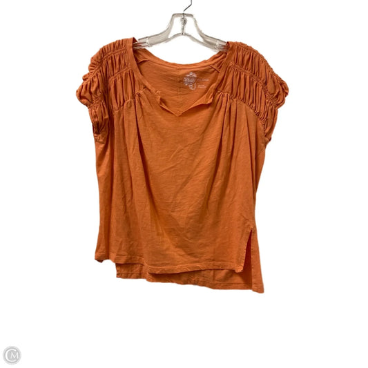 Top Short Sleeve By Pilcro In Orange, Size: S