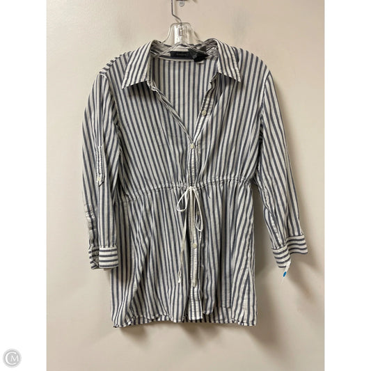 Top Long Sleeve By Liz Claiborne In Blue, Size: L