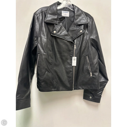 Jacket Moto By Old Navy In Black, Size: Xl