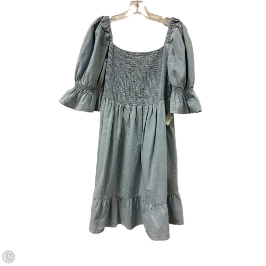 Dress Casual Short By Eloquii In Blue Denim, Size: 1x