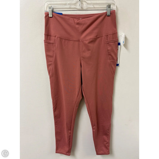 Athletic Leggings By Danskin In Pink, Size: L