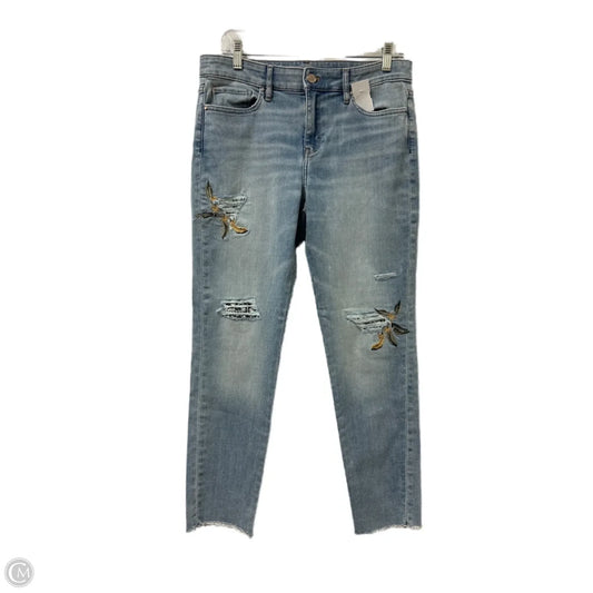 Jeans Skinny By White House Black Market In Blue Denim, Size: 8