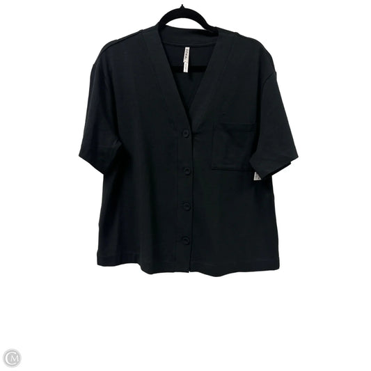 Top Short Sleeve By Soma In Black, Size: L