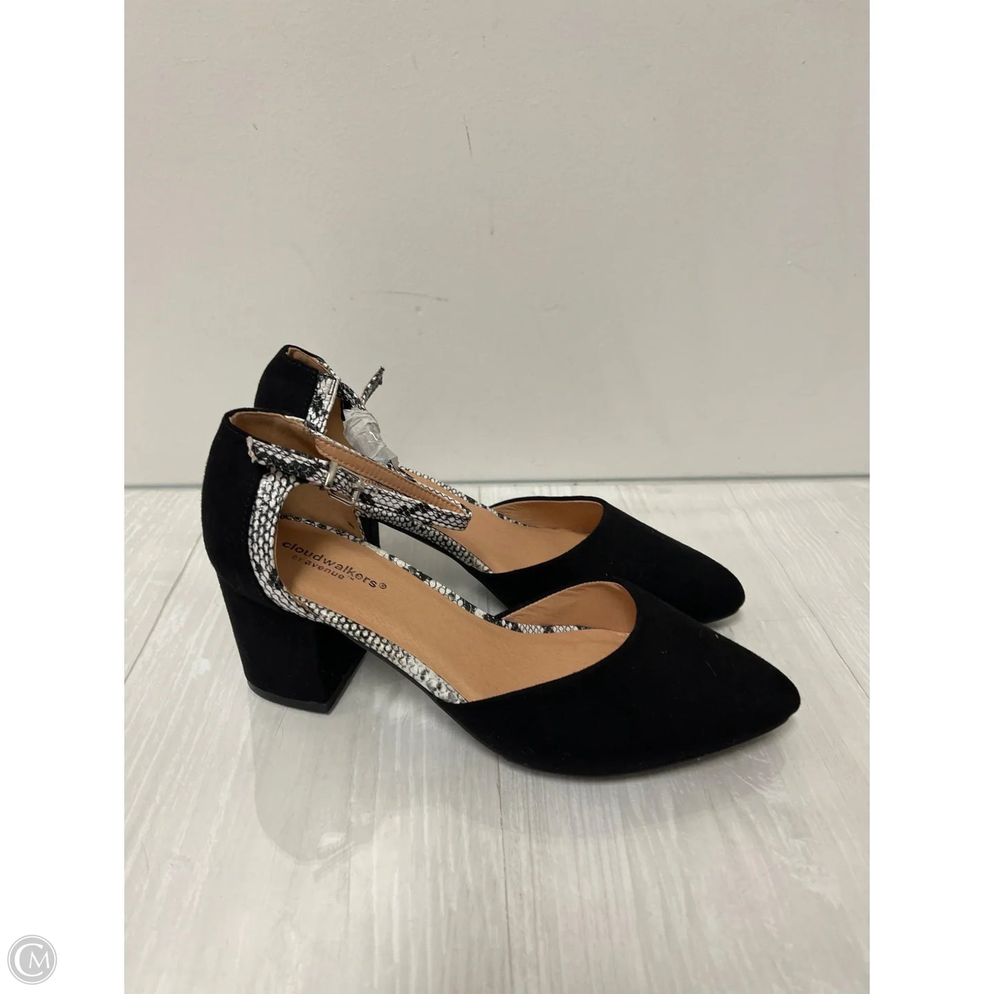 Shoes Heels Block By Cloudwalkers In Black, Size: 7